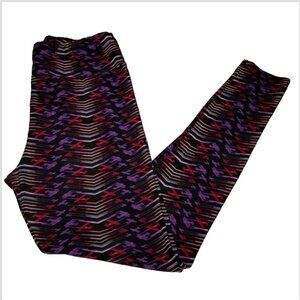 LuLaRoe TC Airplane Leggings Planes Chemtrails Travel chevron sound barrier